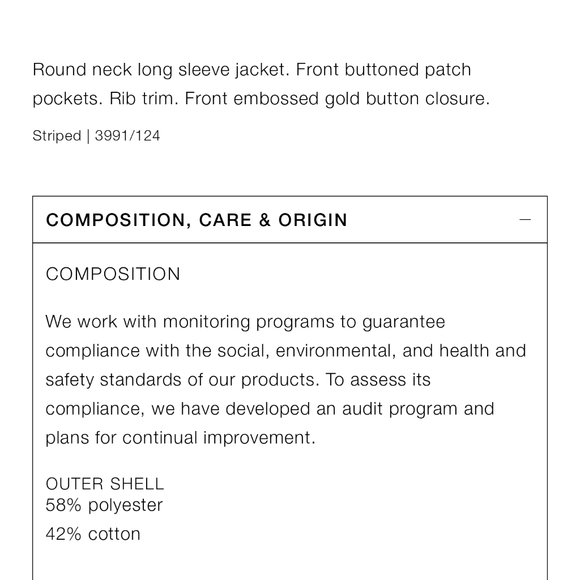 New Zara Striped Knit Cardigan With Gold Buttons - Picture 12 of 14